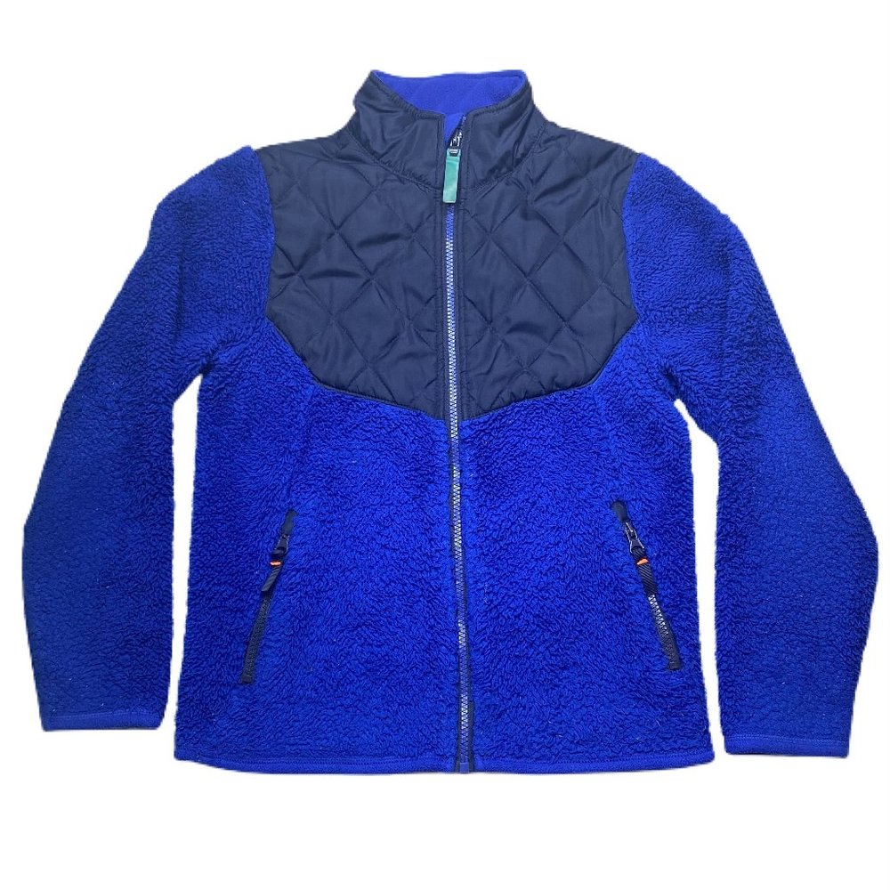 Champion Boys Blue Jacket w/Zip Closure Size M (8-10)